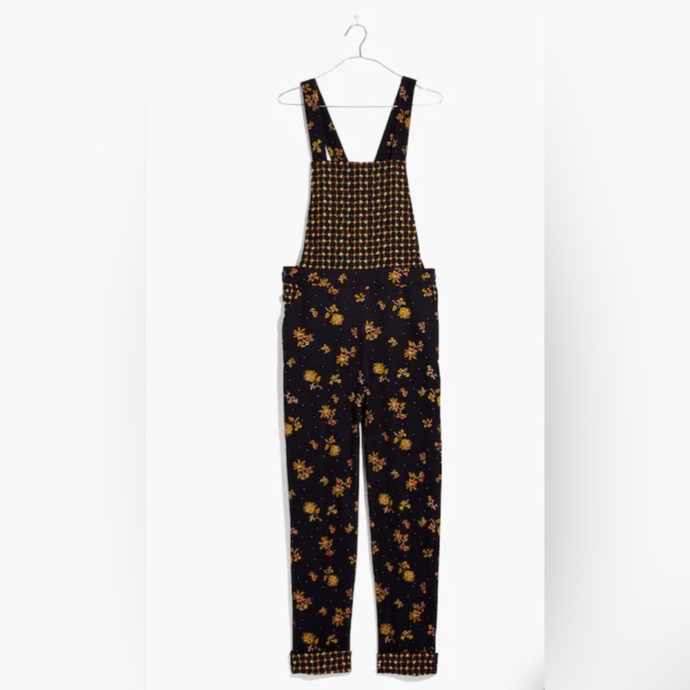 Madewell Forest Floral Corduroy Overalls